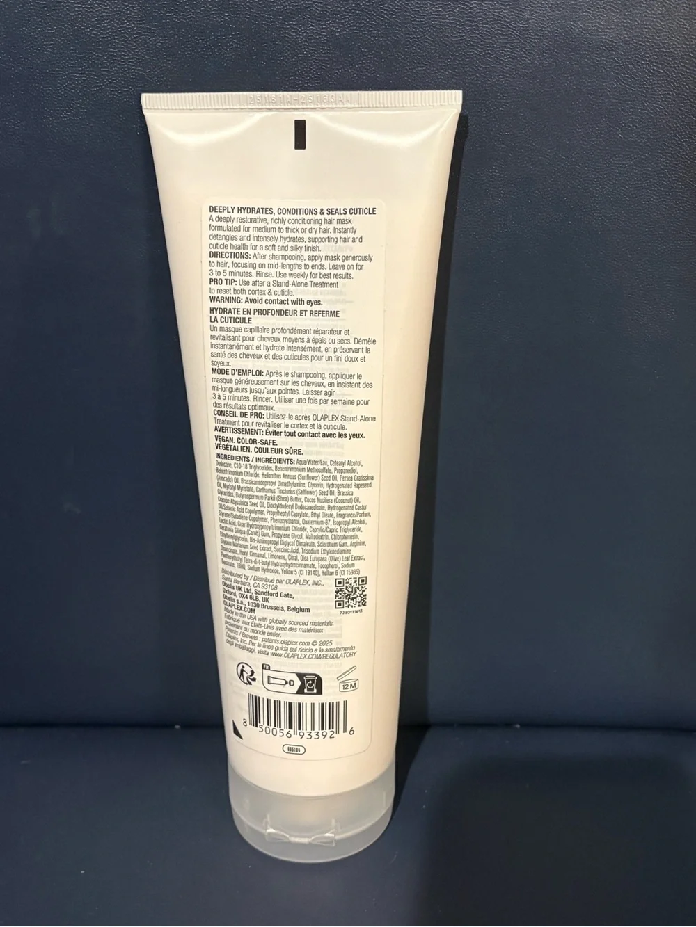 OLAPLEX Rich Hydration Mask - Cream and Black Text